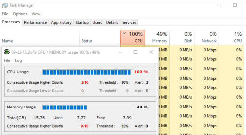 Windows Task Manager (sample 1)
