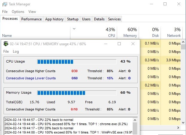 Windows Task Manager (sample 2)